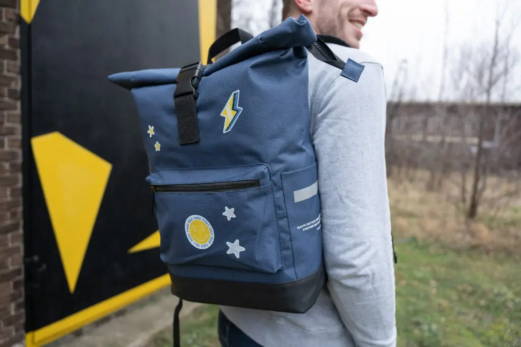 28843 + 28912 - NORLÄNDER S.G. Fiets Rugtas RPET Blauw 1.webp