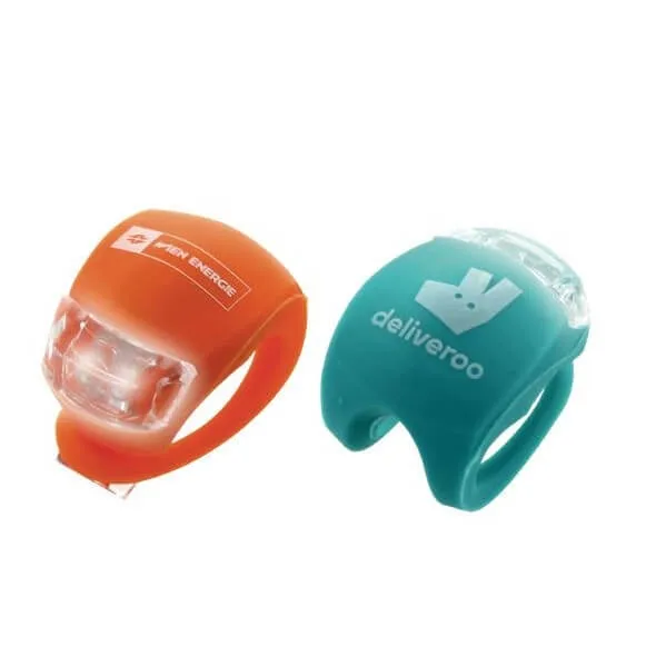 Set siliconen fietslampje