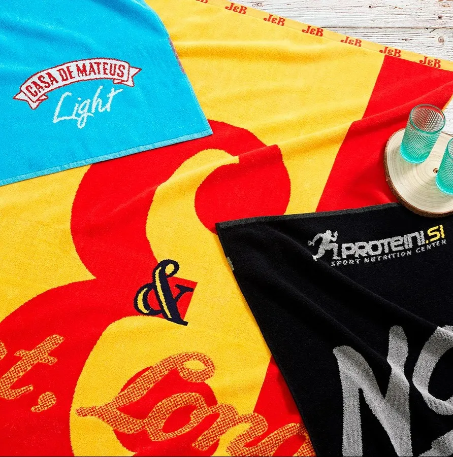 Jacquard geweven handdoeken