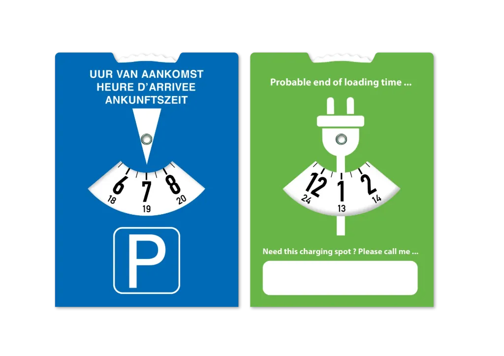 Full Colour Laadschijf en Parkeerkaart EU
